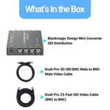 Blackmagic Design Mini Converter SDI Distribution with SDI Video Cable (BNC to BNC) Bundle