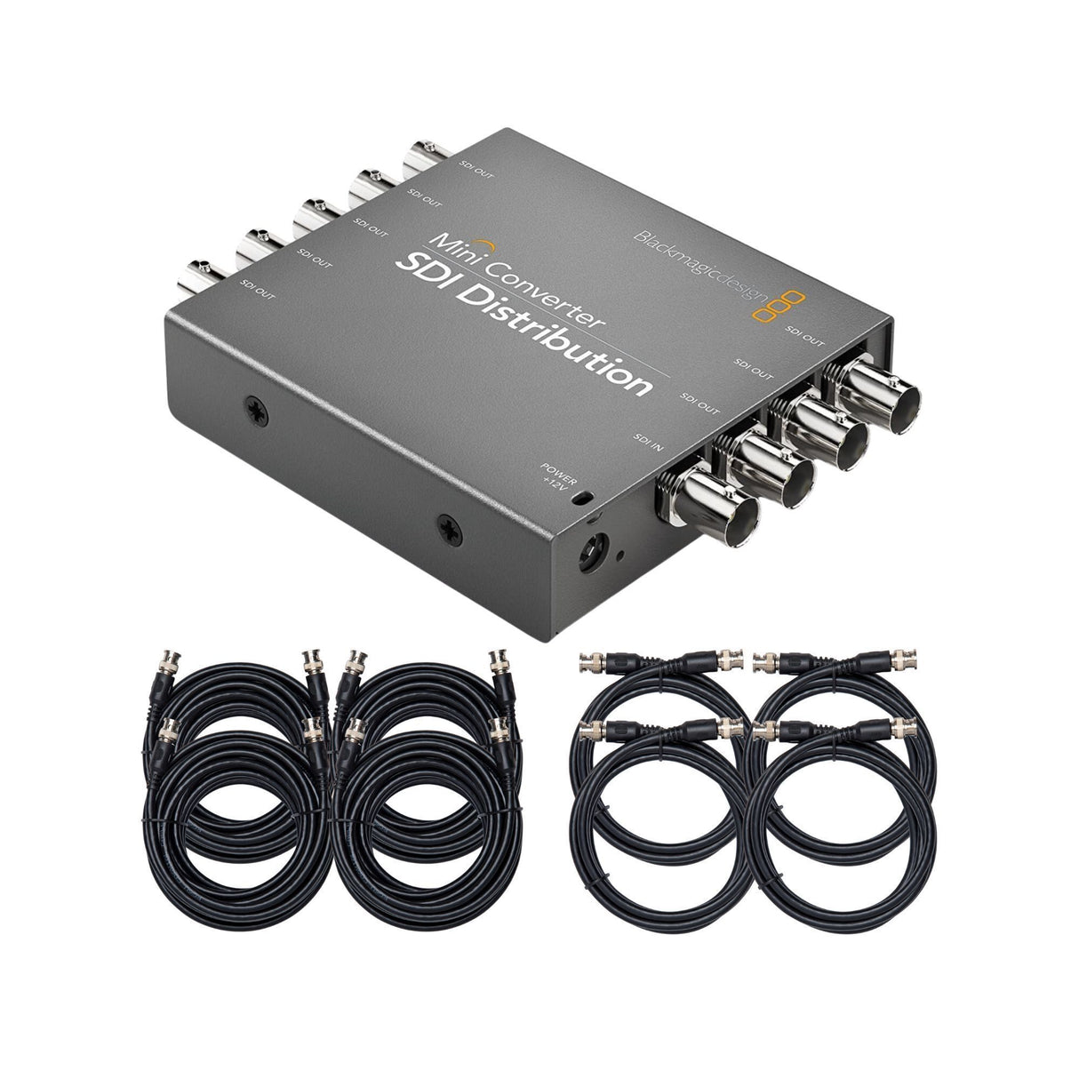 Blackmagic Design Mini Converter SDI Distribution with 25-Feet SDI Video Cable (BNC to BNC) Bundle