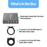Blackmagic Design Mini Converter SDI Distribution with 25-Feet SDI Video Cable (BNC to BNC) Bundle