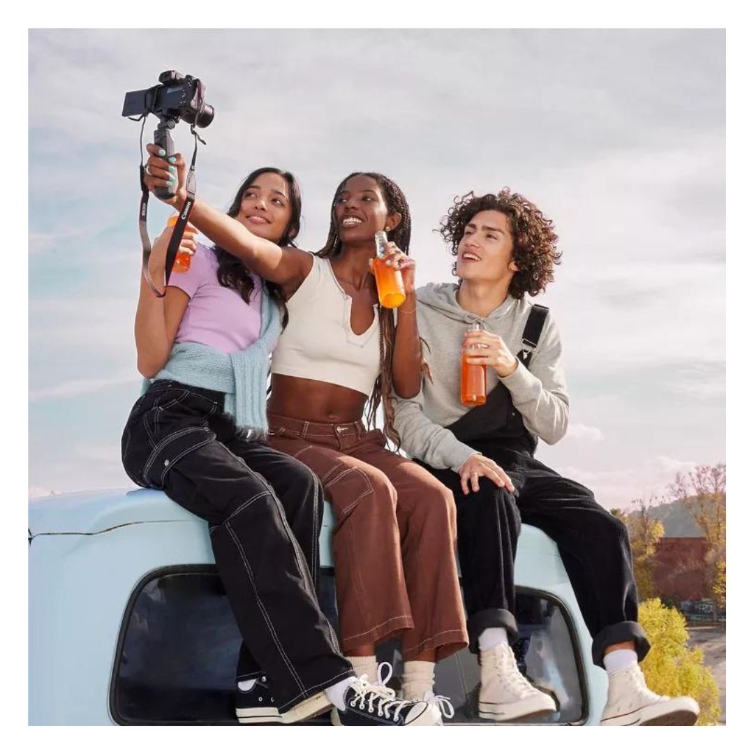 Canon EOS R50 Video Creator Kit with RF-S10-18mm Lens and Tripod Grip for Recording and Vlogging