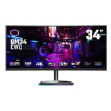 Cooler Master 34-Inch 1500R Curved ARGB UWQHD 3440x1440 Gaming Monitor with Wide Color Gamut Support