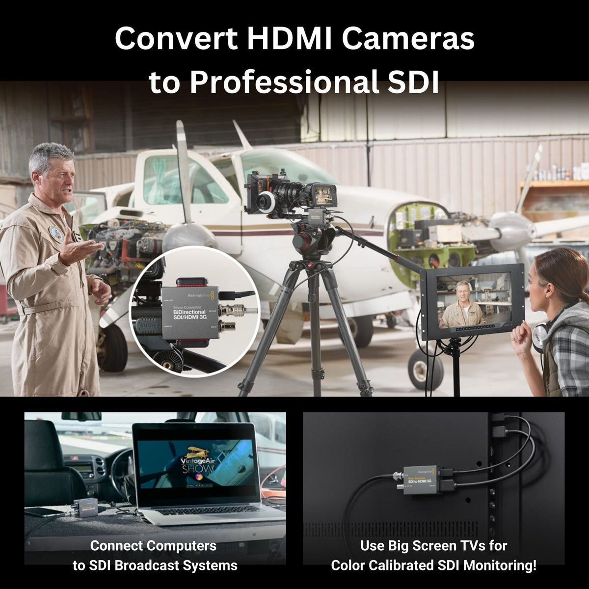Blackmagic Design Micro Converter BiDirect SDI and HDMI 3G Micro Converter Bundle