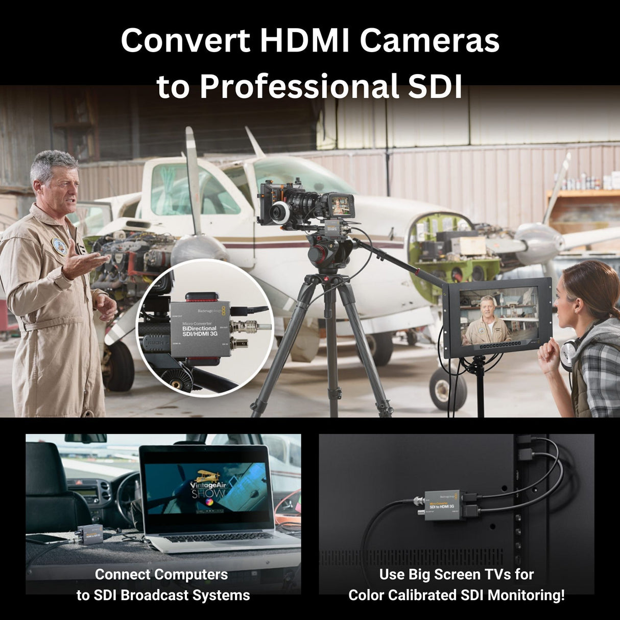Blackmagic Design Micro Converter BiDirect SDI and HDMI 3G Micro Converter Bundle