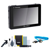 FeelWorld LUT7S 7-Inch 3D LUT 4K HDMI and SDI Monitor with Photography Cleaning Kit Bundle