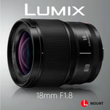 Panasonic Lumix S 18mm F1.8 Ultra-Wide (S-S18) Mirrorless Lens with Black Hard Carry Case Bundle