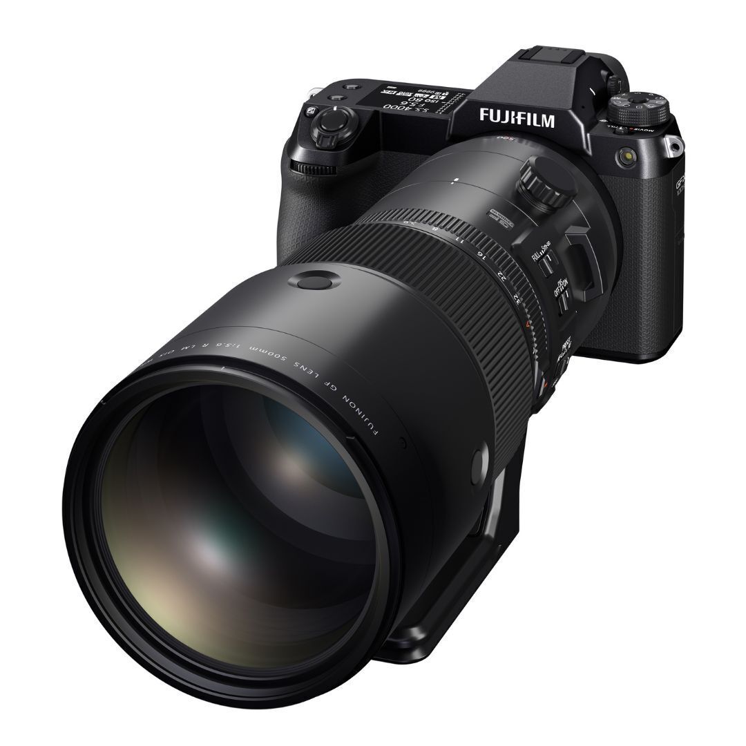 Fujifilm Fujinon GF500mmF5.6 R LM OIS WR Lens with Fast and Accurate Linear Autofocus Motor (Black)