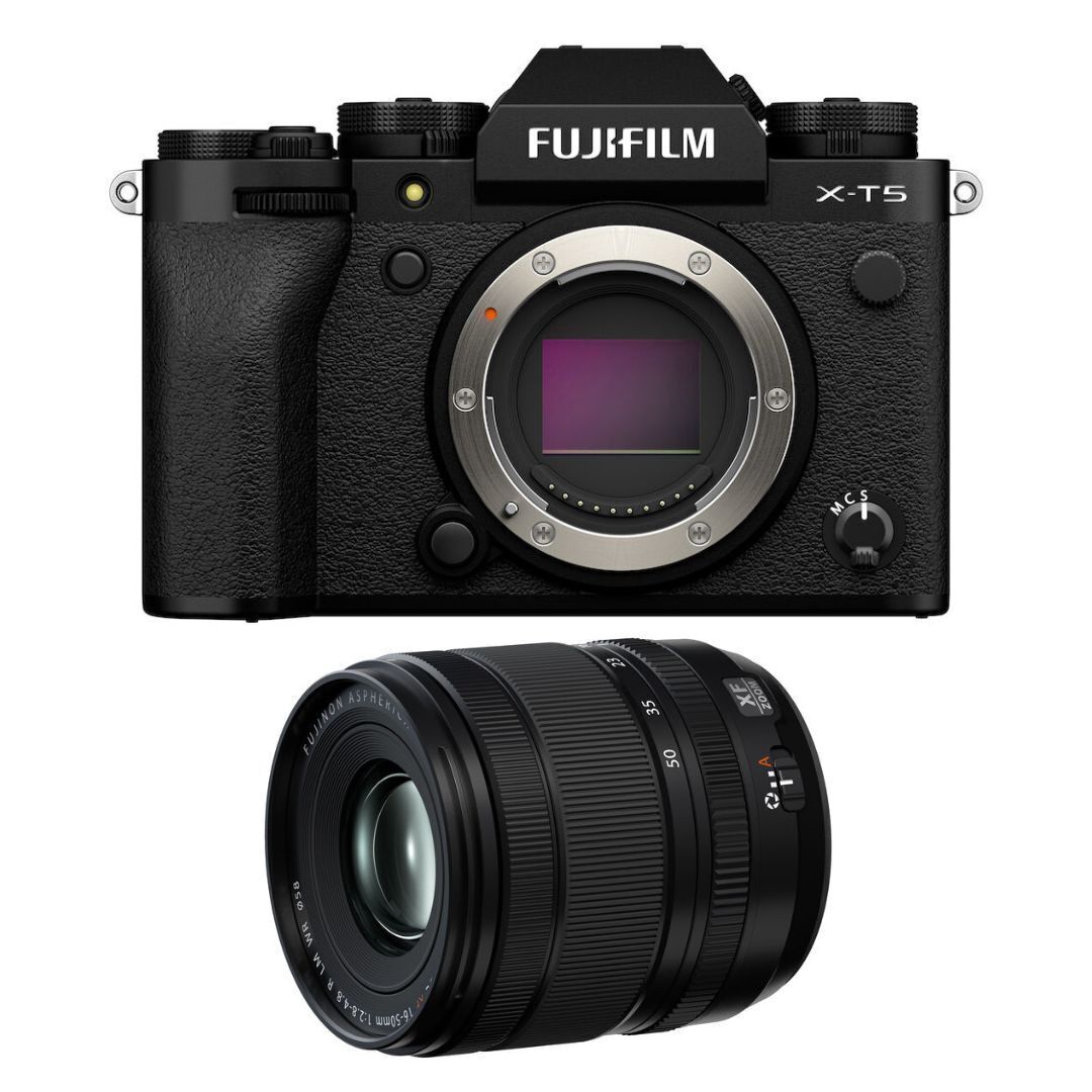 Fujifilm X-T5 Camera Body with FUJINON XF16-50mm F2.8-4.8 R LM WR Lens Kit (Black)