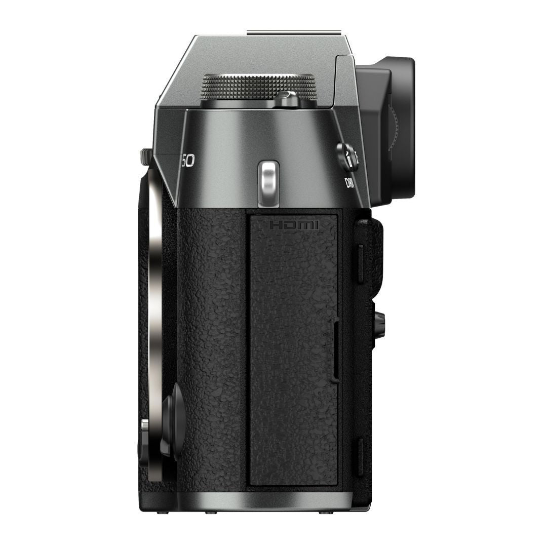 Fujifilm X-T50 Digital Camera with 40.2-Megapixel X-Trans CMOS 5 HR Sensor (Charcoal Silver)
