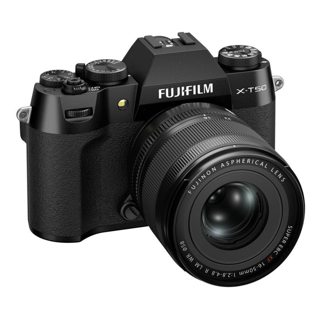 Fujifilm X-T50 Digital Camera with FUJINON XF16-50mm F2.8-4.8 R LM WR Compact Lens Kit (Black)