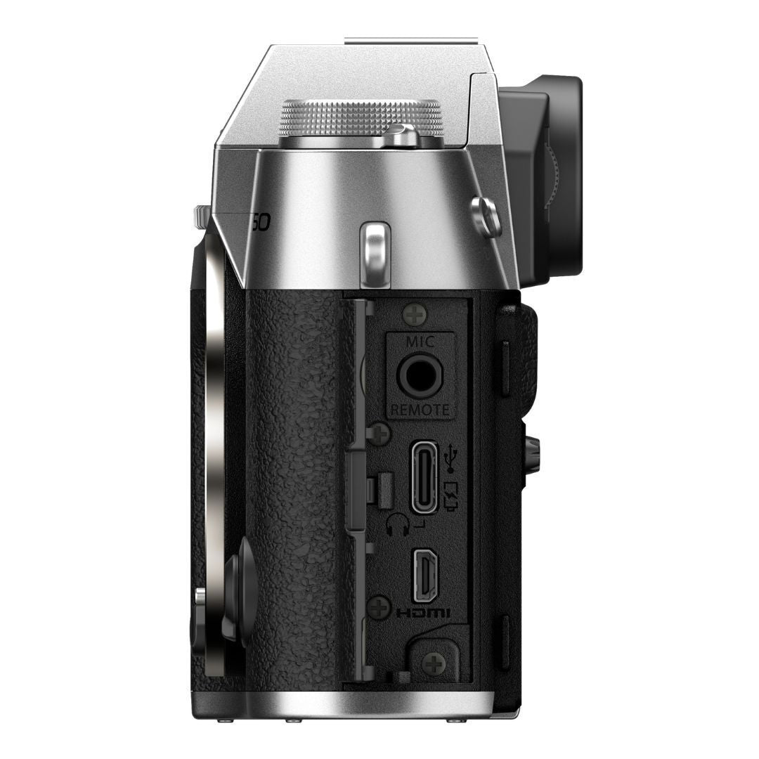 Fujifilm X-T50 Digital Camera with High-Resolution 40.2-Megapixel X-Trans CMOS 5 HR Sensor (Silver)