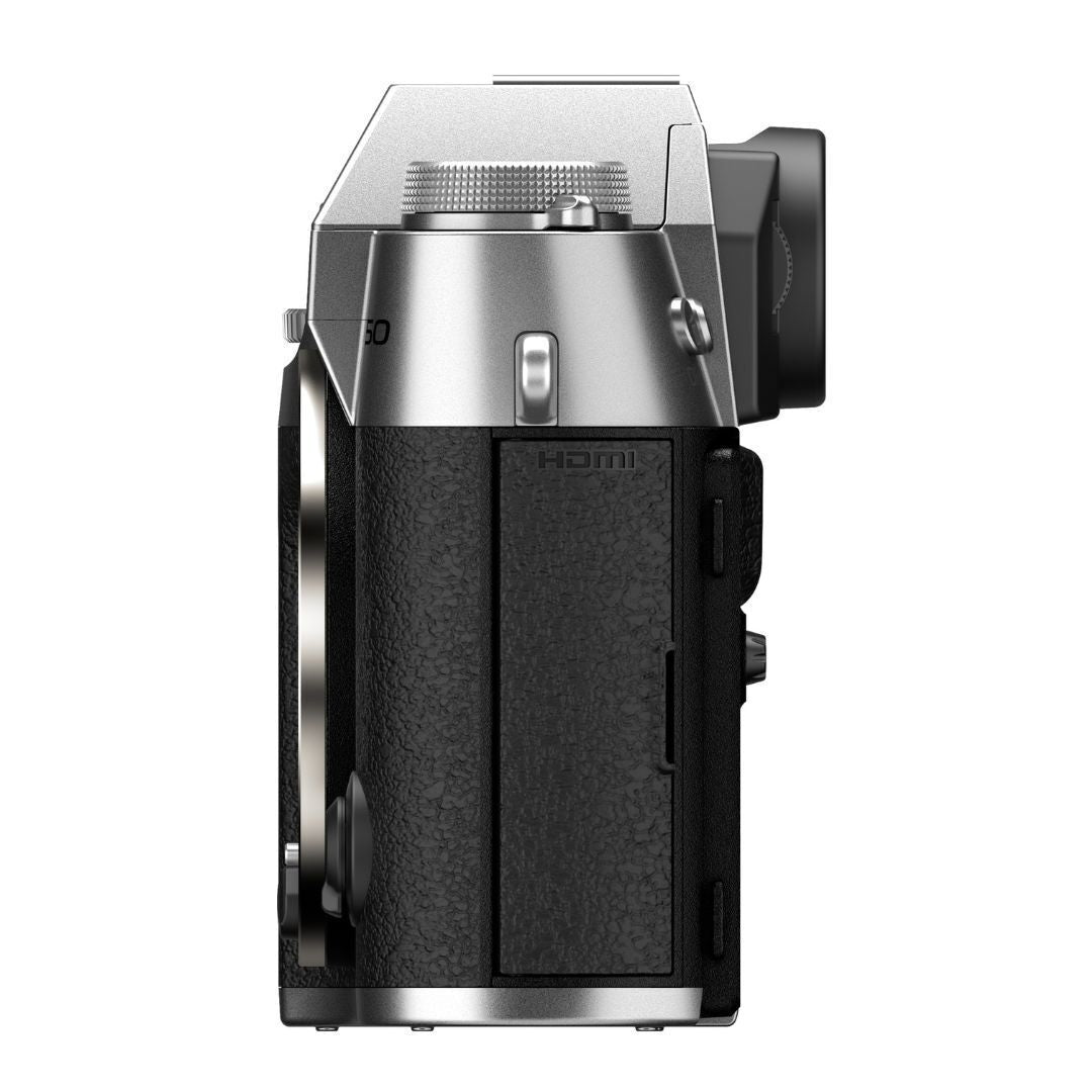 Fujifilm X-T50 Digital Camera with High-Resolution 40.2-Megapixel X-Trans CMOS 5 HR Sensor (Silver)