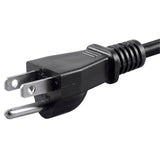 Monoprice 3-Prong 4-Feet 18AWG Power Cord with NEMA 5-15P to IEC 60320 C13 Connectors (Black)