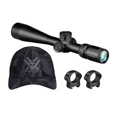 Vortex Viper HD 5-25x50 Dead-Hold Riflescope (FFP VMR-4 MRAD Reticle) with Riflescope Rings Bundle