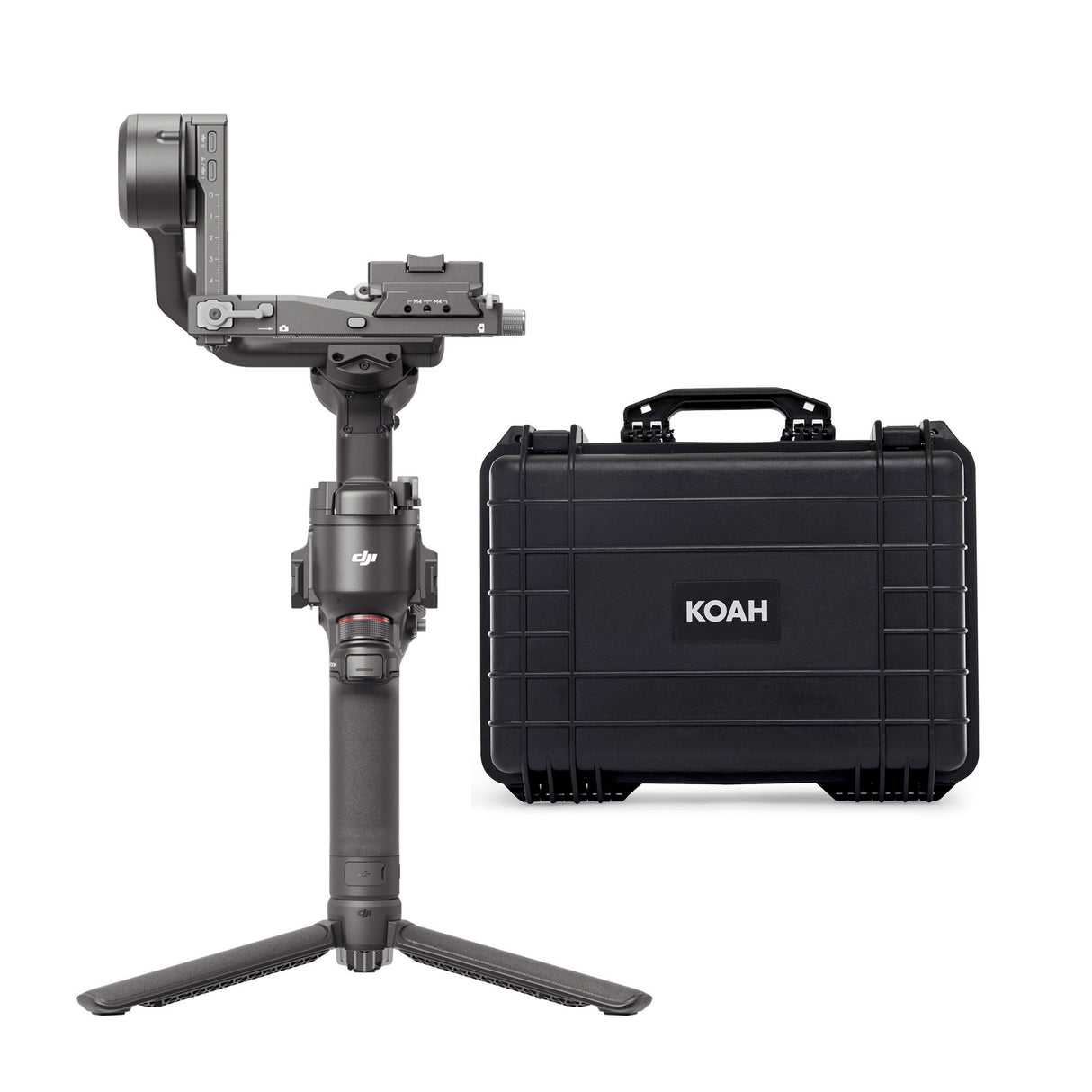 DJI RS 4 with Weatherproof Hard Case with Customizable Foam (18 x 14 x 7 Inch) Bundle