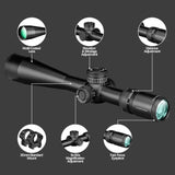 Vortex Viper HD 5-25x50 Dead-Hold Riflescope (FFP VMR-4 MOA Reticle) with Riflescope Rings Bundle