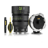NiSi 25mm ATHENA PRIME Full Frame Cinema Lens T1.9 with Fluorescent Focal Scale (PL Mount) Bundle