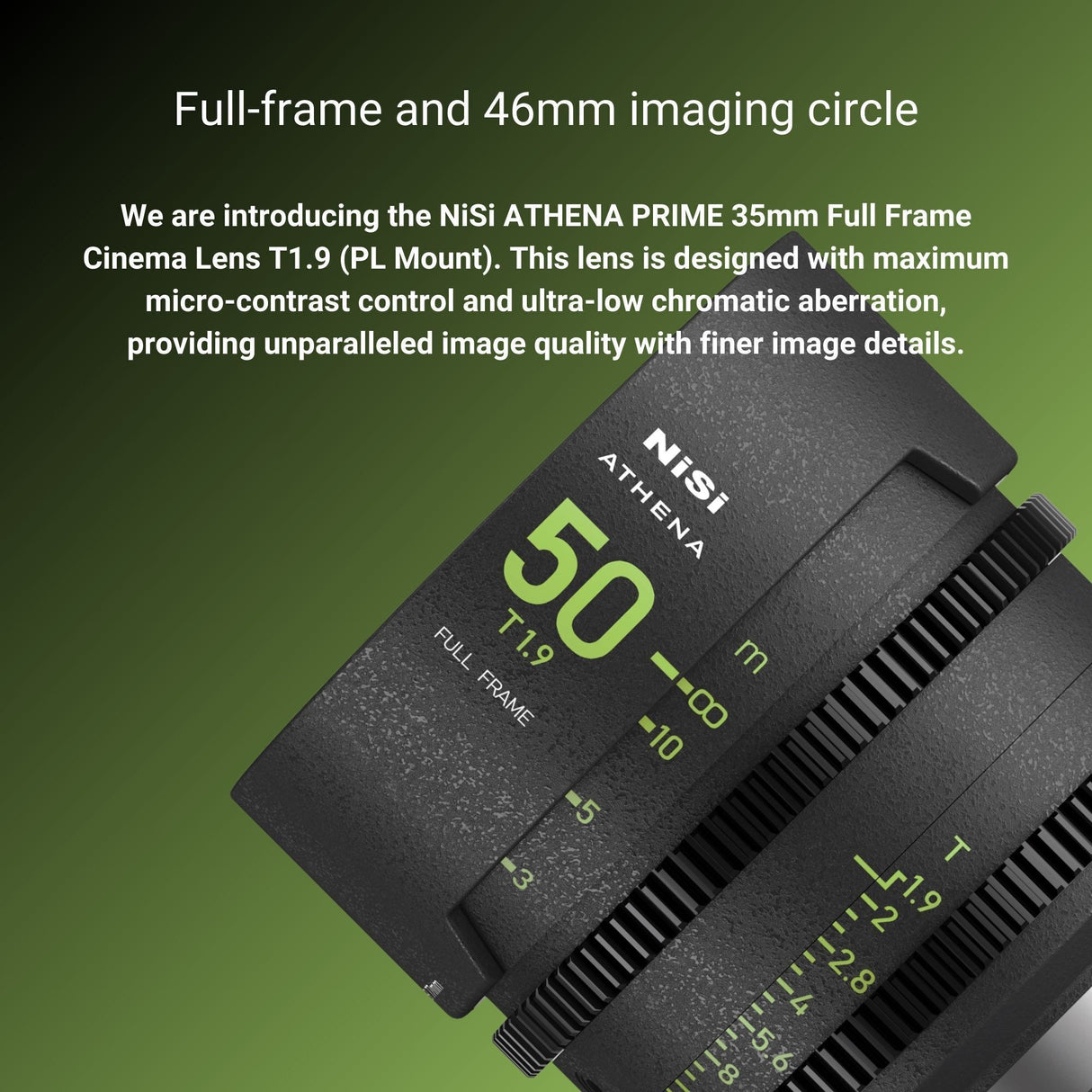 NiSi ATHENA PRIME 50mm T1.9 Full-Frame Lens (PL Mount) with Software Suite and Memory Card Bundle