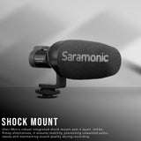 Saramonic Vmic Mini Ultra-Compact Camera-Mountable Shotgun Microphone with Hard Case Bundle