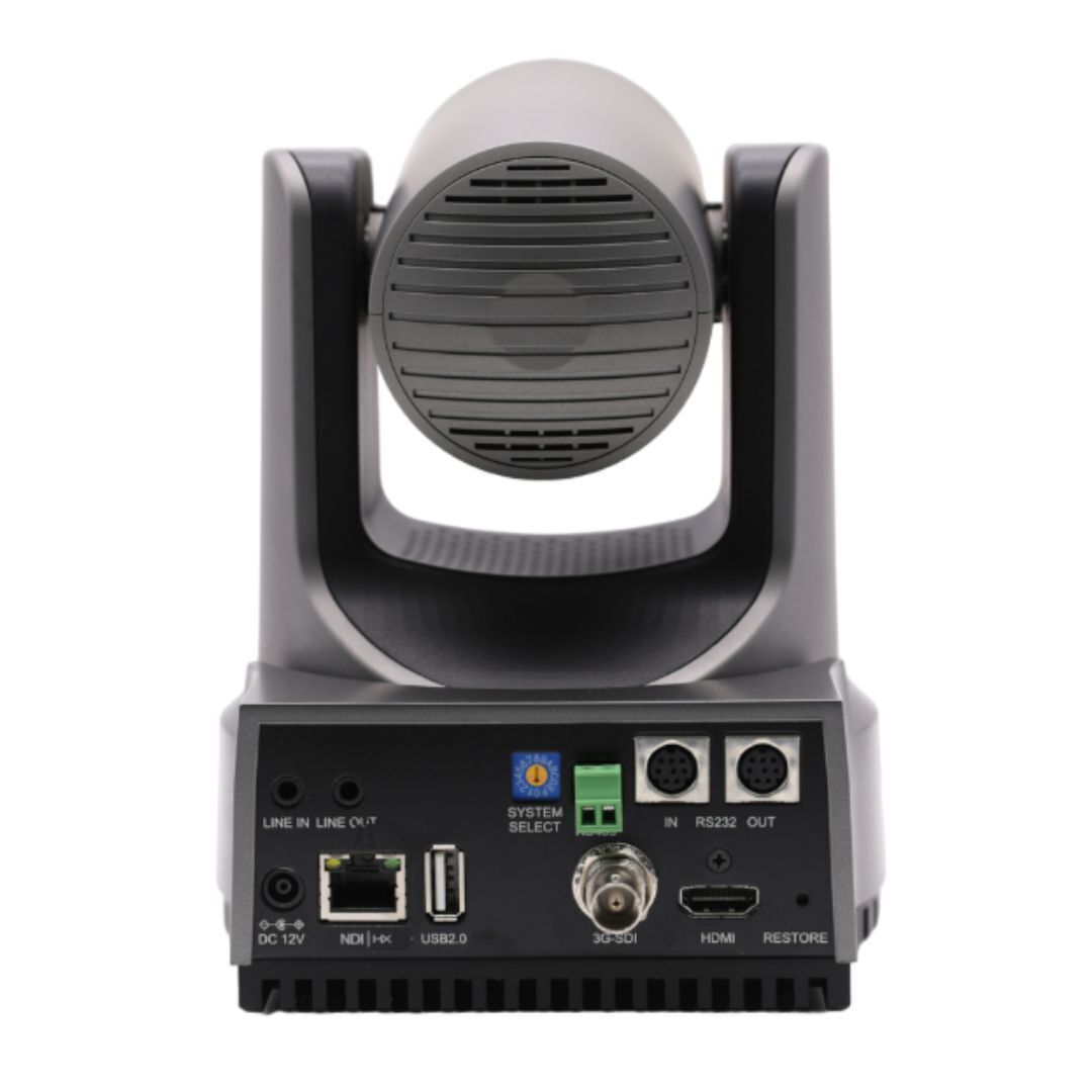 PTZOptics Move 4K 30x Auto-Tracking PTZ Camera with Tally Light and 3D Noise Reduction (Gray)