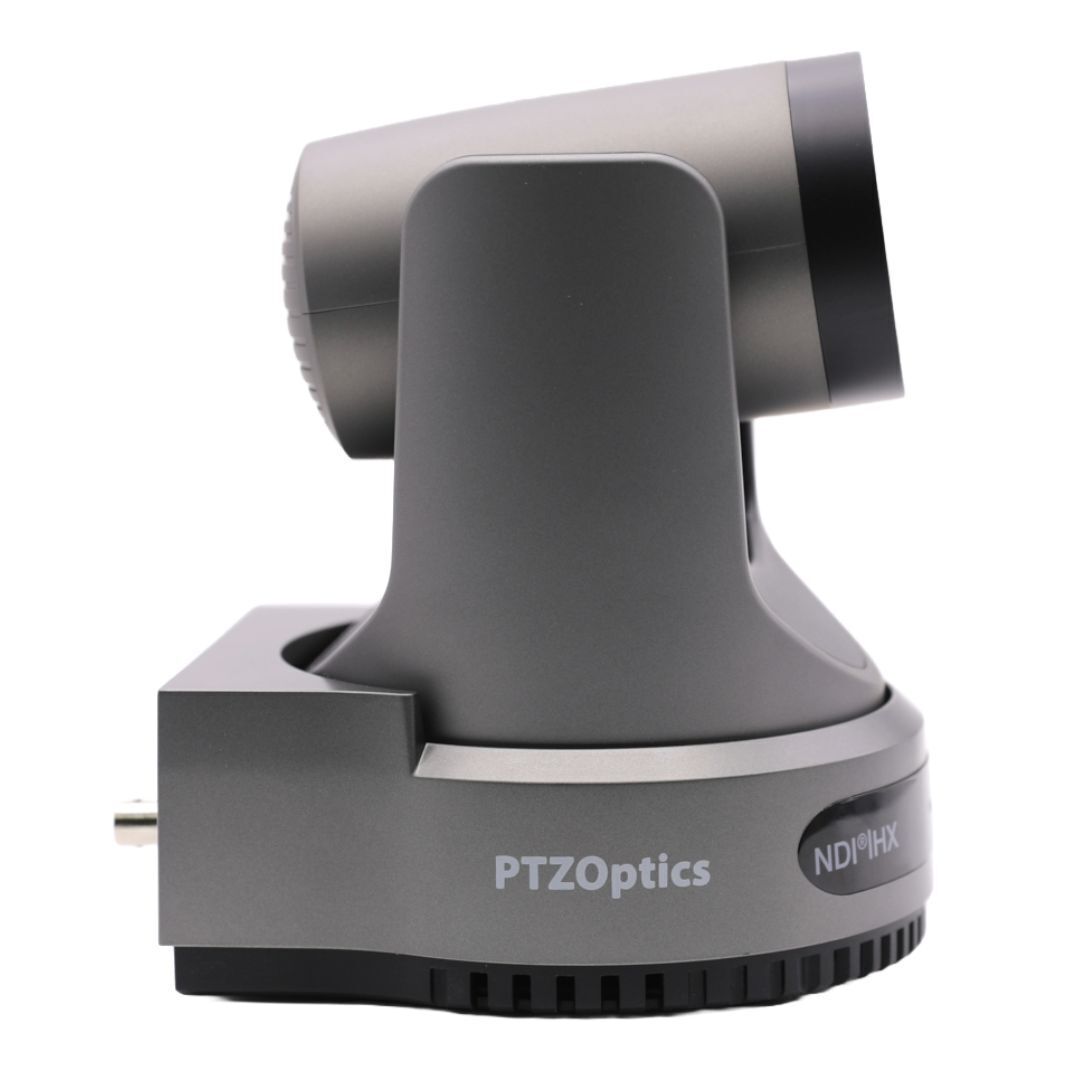 PTZOptics Move 4K 20x Auto-Tracking PTZ Camera with Tally Light and 3D Noise Reduction (Gray)
