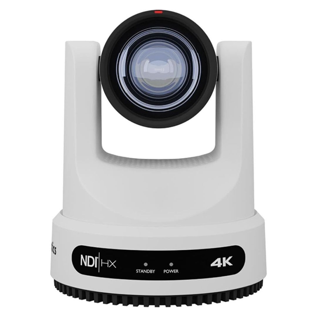 PTZOptics Move 4K 20x Auto-Tracking PTZ Camera with Tally Light and 3D Noise Reduction (White)
