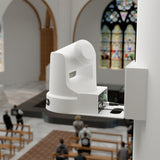 PTZOptics Move SE 20x 1080p Full HD Advanced PTZ Auto-Tracking Pan Tilt Zoom Camera (White)