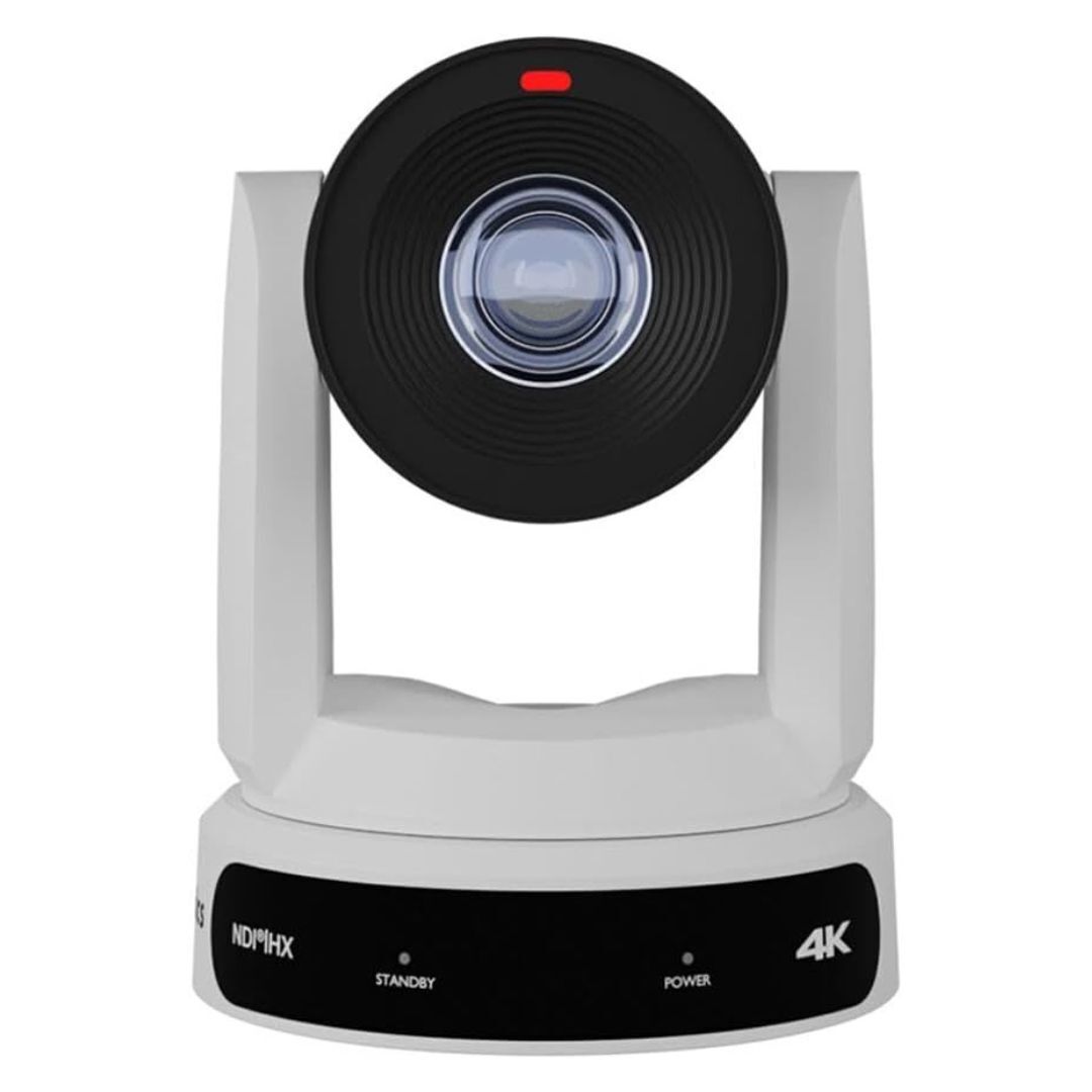 PTZOptics Move 4K 30x Auto-Tracking PTZ Camera with Tally Light and 3D Noise Reduction (White)