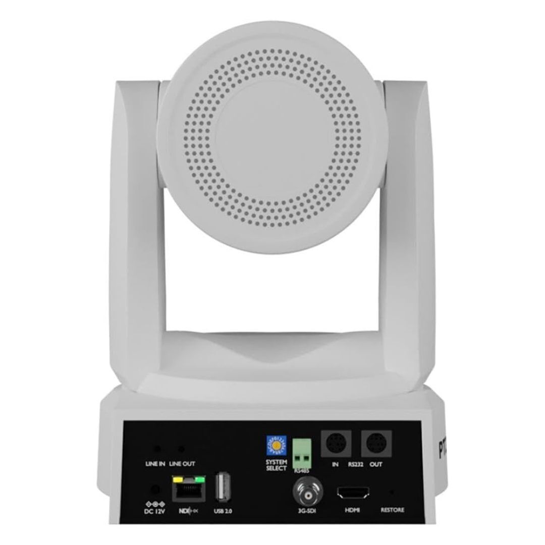 PTZOptics Move 4K 30x Auto-Tracking PTZ Camera with Tally Light and 3D Noise Reduction (White)