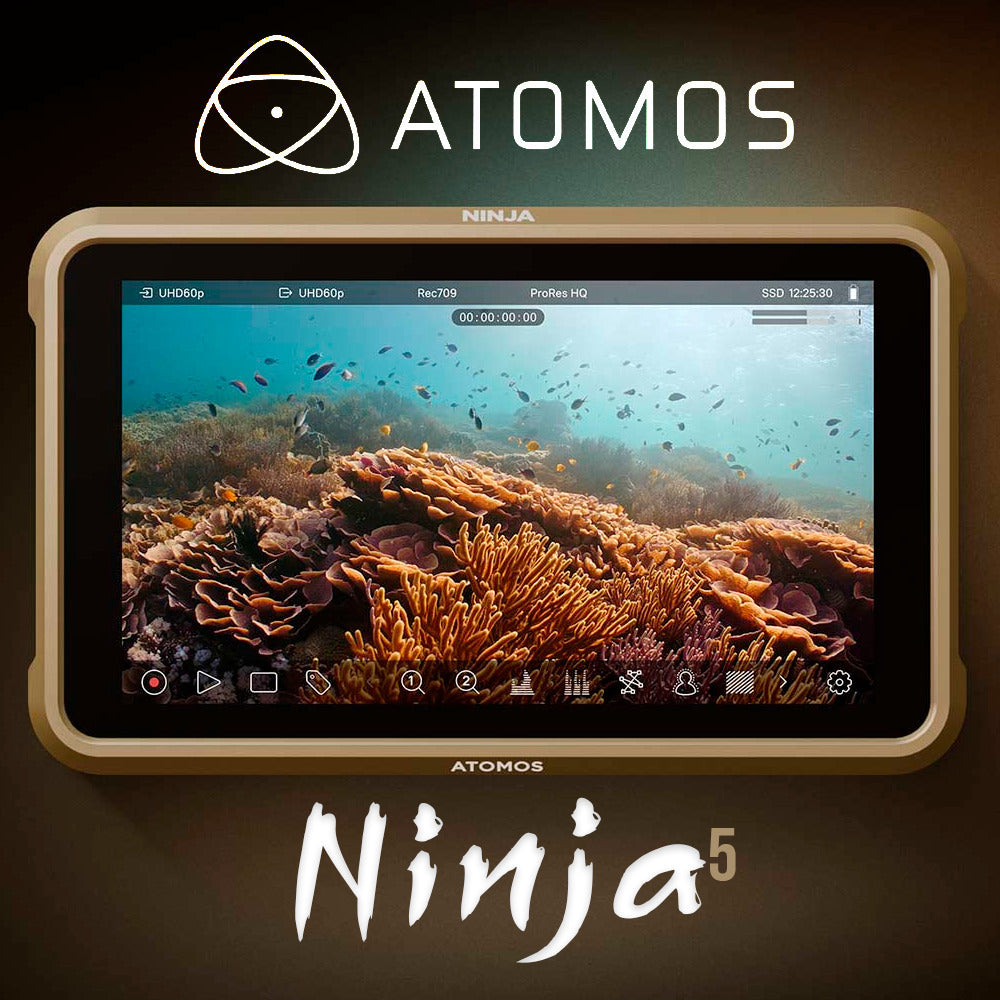 Atomos Ninja 5.2-Inch 1000nit HDR Monitor-Recorder with Camera Bag, and Atomos Cable Bundle