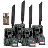 Browning Trail Camera Defender Pro Scout Max HD Cellular Trail Camera with IR Video (4-Pack) Bundle