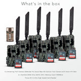 Browning Trail Camera Defender Pro Scout Max HD Cellular Trail Camera with IR Video (6-Pack) Bundle