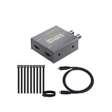 Blackmagic Design Bi-Direct SDI-HDMI 3G PSU Micro Converter (Black) with USB-C Cable Bundle