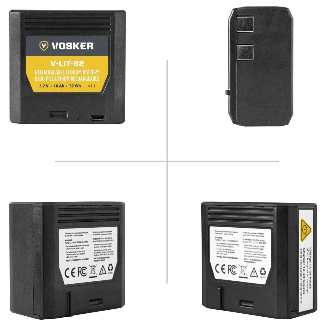 Vosker Rechargeable 10000mAh Weather Resistant Lithium Battery Pack for V150 Surveillance Camera