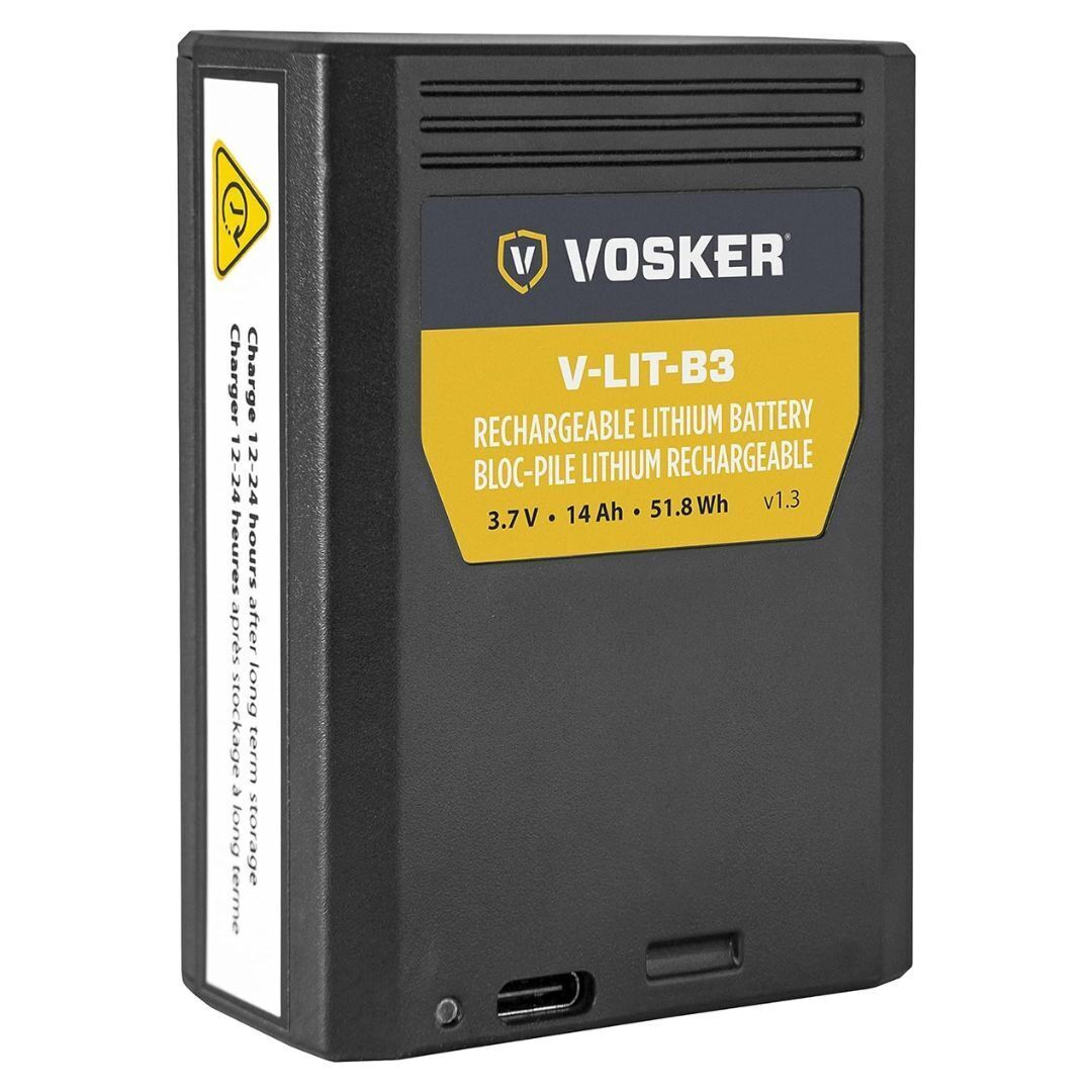 Vosker V-LIT-B3 Extra Rechargeable Lithium Battery Pack for V300 Mobile Security Surveillance Camera