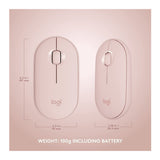 Logitech MK470 Slim Wireless Keyboard and Mouse Combo with Compact Layout (Rose) Bundle