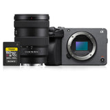 Sony Cinema Line FX30 Super 35 Camera (Body Only) with Lens and Memory Card Bundle