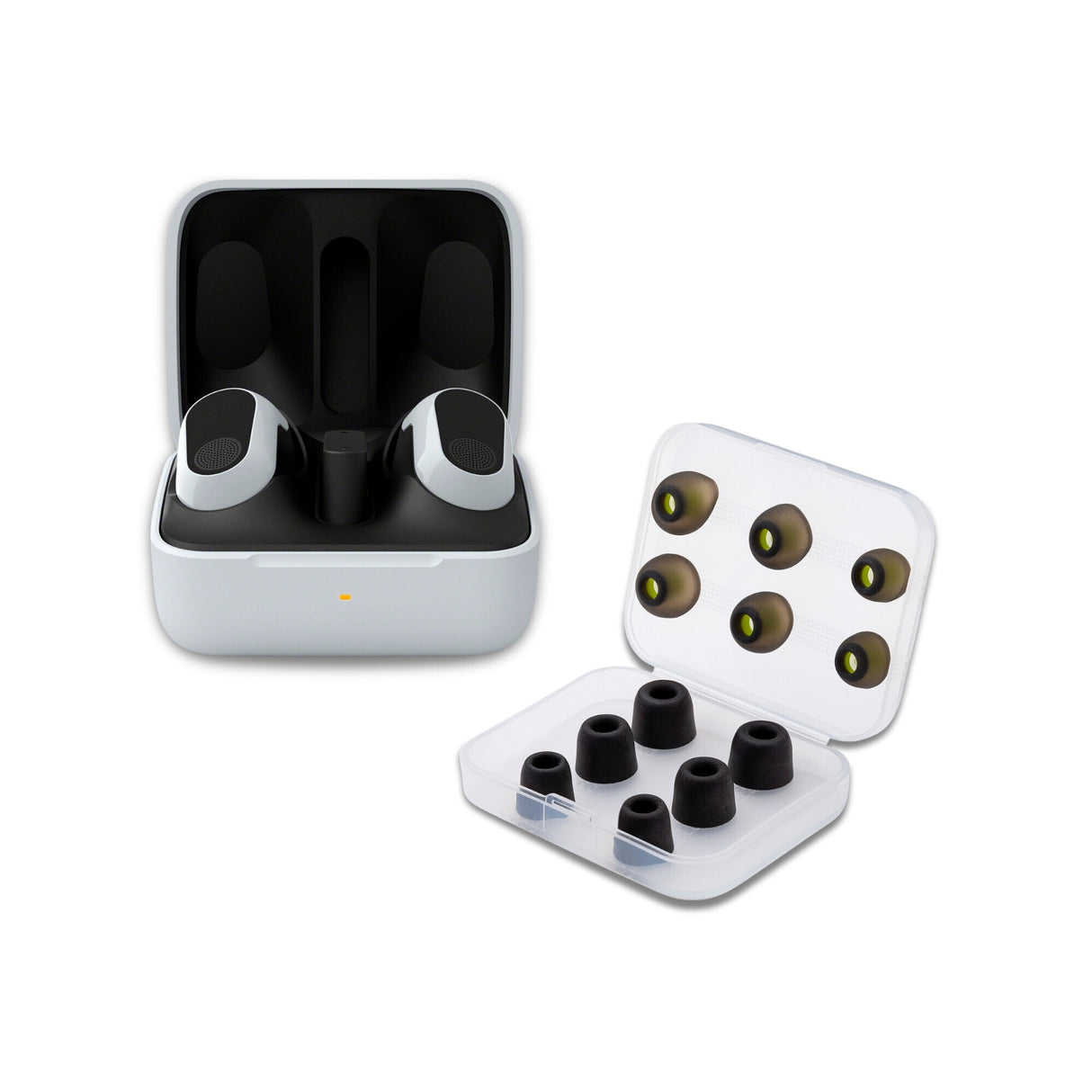 Sony WFG700NW INZONE Buds Noise Canceling Gaming Earbuds (White) with Earbuds (3-Pairs Each) Bundle