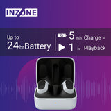 Sony WFG700NW INZONE Buds Noise Canceling Gaming Earbuds (White) with Earbuds (3-Pairs Each) Bundle