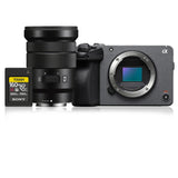 Sony Cinema Line FX30 Super 35 Camera (Body Only) with Power Zoom Lens and Memory Card Bundle