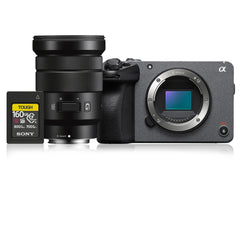 Sony Cinema Line FX30 Super 35 Camera (Body Only) with Power Zoom Lens and Memory Card Bundle