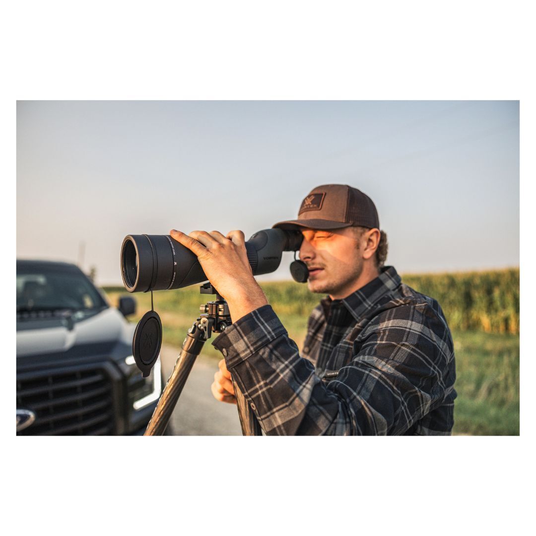 Vortex Crossfire HD Straight Spotting Scope with 20-60x Magnification, 80mm Objective Lens Diameter