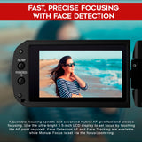 Canon XA60 Professional UHD 4K Camcorder (Black) with Battery Pack and 128GB Memory Card Bundle