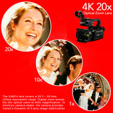 Canon XA60 Professional UHD 4K Camcorder (Black) with Battery Pack and 128GB Memory Card Bundle