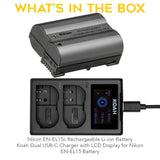 Nikon EN-EL15c Rechargeable Li-ion Battery with USB-C Charger for Nikon EN-EL15 Battery Bundle
