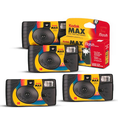 Kodak Power Flash 35mm Single Use Camera Bundle (4-Pack)