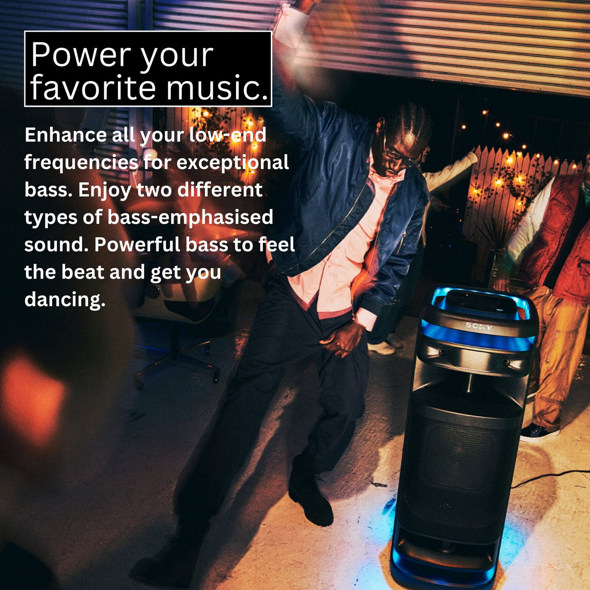 Sony SRSULT1000 ULT TOWER 10 Party Speaker (Black, 2-Pack) with Microphone (Black, 2-Pack) Bundle