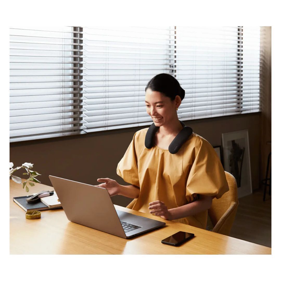 Sony Bravia Theater U Wearable TV Speaker with 360 Spatial Sound Personalizer Technology (Black)