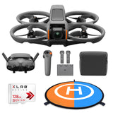 DJI Avata 2 Drone Fly More Combo (Three Batteries) with 128GB MicroSD Card and Landing Pad
