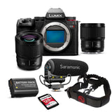 Panasonic Lumix S5II Hybrid Full Frame Mirrorless Camera Body with 85mm f/1.8 Mirrorless Lens Bundle