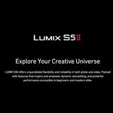 Panasonic LUMIX S5II Hybrid Full Frame Mirrorless Camera Body with 24.2-Megapixel 35mm CMOS Sensor